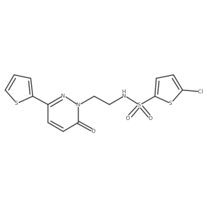 5-chloro-N-(2-(6-oxo-3-(thiophen-2-yl)pyridazin-1(6H)-yl)ethyl)thiophene-2-sulfonamide Structure