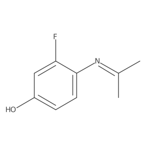 3-Fluoro-4-isopropylideneamino-phenol结构式