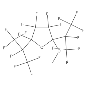 Furan, 2,3,3,4,4-pentafluorotetrahydro-5-methoxy-2,5-bis(1,2,2,2-tetrafluoro-1-(trifluoromethyl)ethyl)- Structure