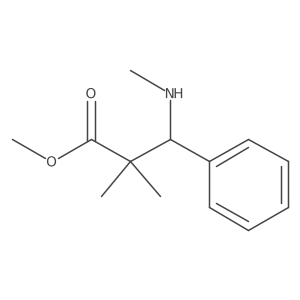 Methyl 2,2-dimethyl-3-(methylamino)-3-phenylpropanoate结构式