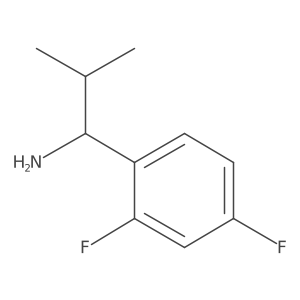 1-(2,4-Difluorophenyl)-2-methylpropan-1-amine Structure