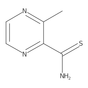 2-Pyrazinecarbothioamide, 3-methyl- Structure
