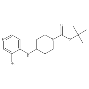 Tert-butyl-4-(3-aminopyridin-4-ylamino)piperidine-1-carboxylate Structure