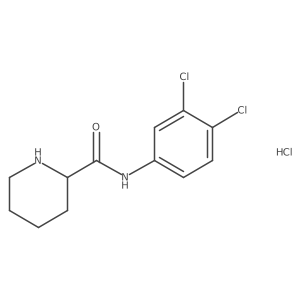 N-(3,4-dichlorophenyl)piperidine-2-carboxamide hydrochloride Structure