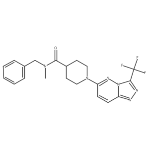N-benzyl-N-methyl-1-[3-(trifluoromethyl)[1,2,4]triazolo[4,3-b]pyridazin-6-yl]piperidine-4-carboxamide Structure