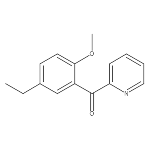 (5-Ethyl-2-methoxy-phenyl)-pyridin-2-yl-methanone结构式