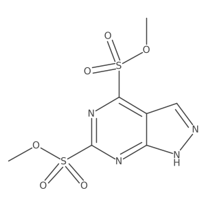 1h-Pyrazolo[3,4-d]pyrimidine-4,6-disulfonic acid,4,6-dimethyl ester结构式