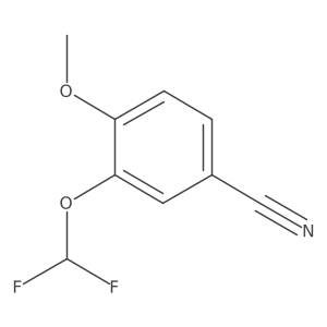 3-(Difluoromethoxy)-4-methoxybenzonitrile结构式