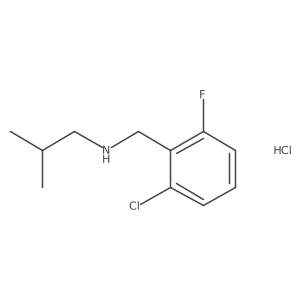 [(2-Chloro-6-fluorophenyl)methyl](2-methylpropyl)amine hydrochloride结构式