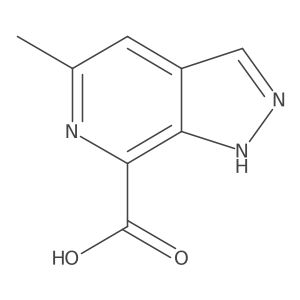 5-Methyl-1H-pyrazolo[3,4-c]pyridine-7-carboxylic acid结构式
