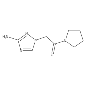 2-(3-Amino-1H-1,2,4-triazol-1-YL)-1-(pyrrolidin-1-YL)ethan-1-one Structure