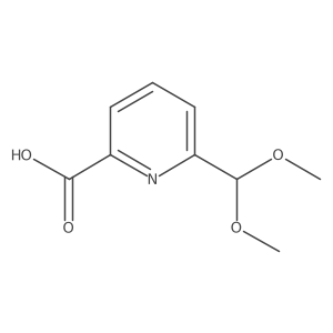 6-(Dimethoxymethyl)-2-pyridinecarboxylic acid结构式