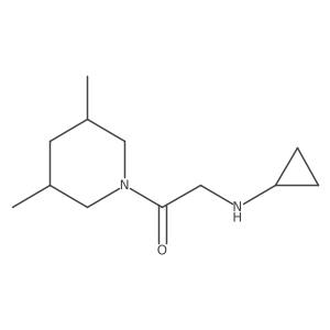 2-(Cyclopropylamino)-1-(3,5-dimethylpiperidin-1-yl)ethanone Structure