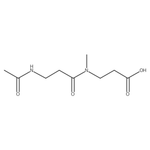 3-[3-acetamidopropanoyl(methyl)amino]propanoic acid Structure