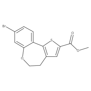 Methyl 8-bromo-4,5-dihydrobenzo[b]thieno[2,3-d]oxepine-2-carboxylate Structure