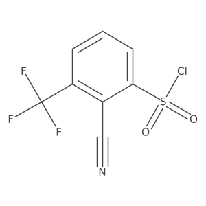 2-Cyano-3-(trifluoromethyl)benzenesulfonylchloride Structure