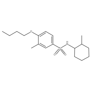 [(4-Butoxy-3-methylphenyl)sulfonyl](2-methylcyclohexyl)amine结构式