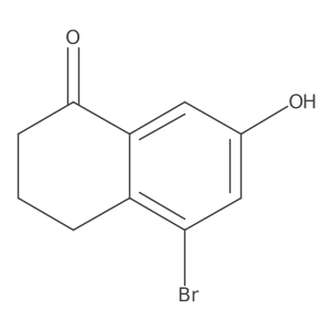 5-bromo-7-hydroxy-3,4-dihydro-2H-naphthalen-1-one Structure