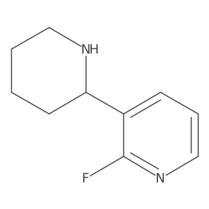 (R)-2-Fluoro-3-(piperidin-2-yl)pyridine结构式