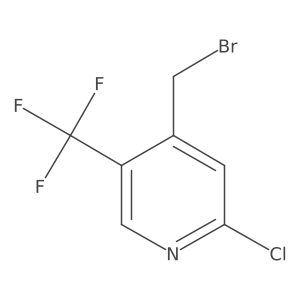 4-Bromomethyl-2-chloro-5-(trifluoromethyl)pyridine结构式