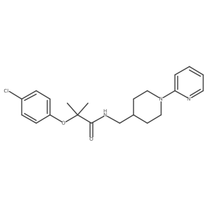2-(4-chlorophenoxy)-2-methyl-N-((1-(pyridin-2-yl)piperidin-4-yl)methyl)propanamide Structure