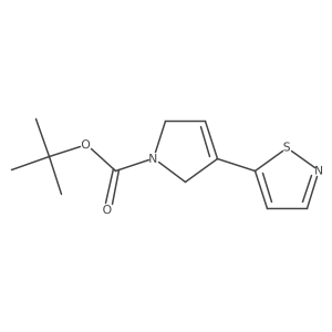 Tert-butyl 3-(1,2-thiazol-5-yl)-2,5-dihydropyrrole-1-carboxylate结构式