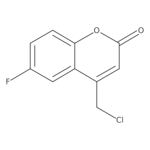 2H-1-Benzopyran-2-one, 4-(chloromethyl)-6-fluoro-结构式
