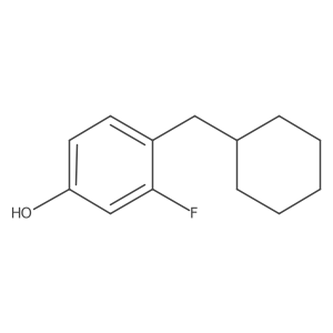 4-(Cyclohexylmethyl)-3-fluorophenol Structure