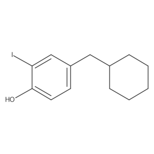 4-(Cyclohexylmethyl)-2-iodophenol Structure