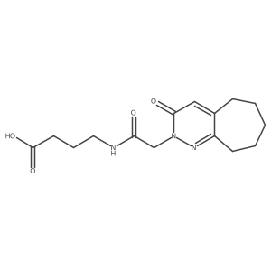 4-{[(3-oxo-3,5,6,7,8,9-hexahydro-2H-cyclohepta[c]pyridazin-2-yl)acetyl]amino}butanoic acid结构式