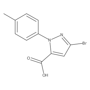 3-bromo-1-(4-methylphenyl)-1H-pyrazole-5-carboxylic acid Structure