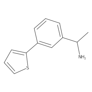 1-(3-Thiophen-2-yl-phenyl)-ethylamine结构式