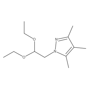 1-(2,2-Diethoxyethyl)-3,4,5-trimethyl-1H-pyrazole Structure