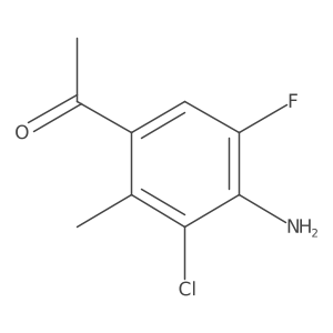 1-(4-Amino-3-chloro-5-fluoro-2-methyl-phenyl)-etha Structure
