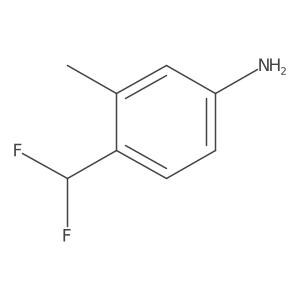 4-(Difluoromethyl)-3-methylaniline结构式