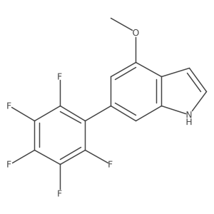 4-Methoxy-6-(perfluorophenyl)indole Structure