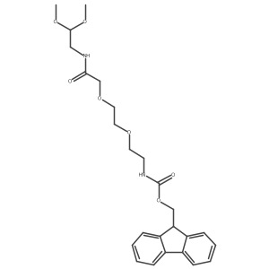 (9H-fluoren-9-yl)methyl (3-methoxy-6-oxo-2,8,11-trioxa-5-azatridecan-13-yl)carbamate结构式