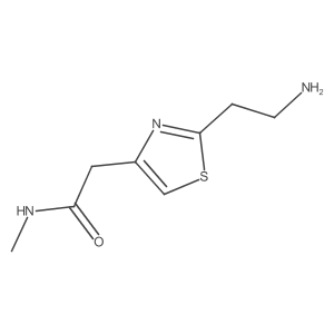2-[2-(2-aminoethyl)-1,3-thiazol-4-yl]-N-methylacetamide结构式