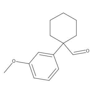 1-(3-Methoxyphenyl)cyclohexanecarboxaldehyde结构式