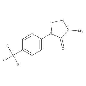 3-Amino-1-[4-(trifluoromethyl)phenyl]pyrrolidin-2-one Structure