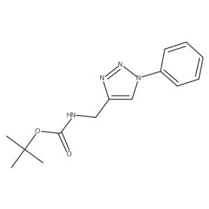 tert-butyl N-[(1-phenyl-1H-1,2,3-triazol-4-yl)methyl]carbamate Structure