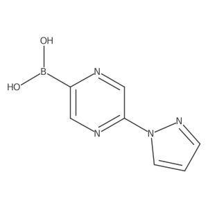5-(1H-Pyrazol-1-yl)pyrazine-2-boronic acid Structure
