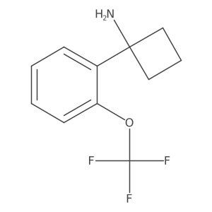 1-[2-(Trifluoromethoxy)phenyl]cyclobutan-1-amine Structure