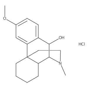 10alpha-Hydroxy Dextromethorphan Hydrochloride Structure