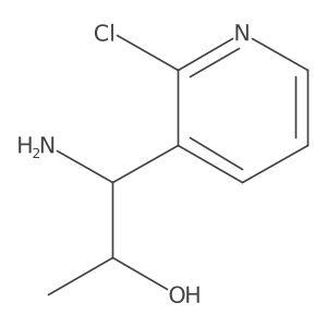 (1S)-1-Amino-1-(2-chloropyridin-3-yl)propan-2-ol结构式