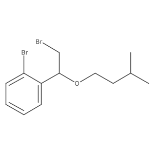 1-Bromo-2-(2-bromo-1-(isopentyloxy)ethyl)benzene Structure