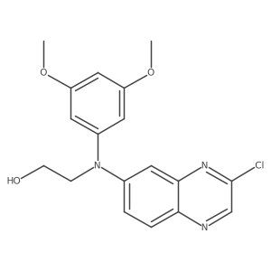 2-((3-Chloroquinoxalin-6-yl)(3,5-dimethoxyphenyl)amino)ethan-1-ol Structure