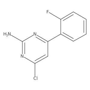 2-Amino-4-chloro-6-(2-fluorophenyl)pyrimidine结构式