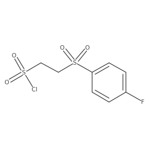 2-(4-Fluorobenzenesulfonyl)ethane-1-sulfonyl chloride结构式
