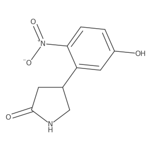 4-(5-Hydroxy-2-nitrophenyl)pyrrolidin-2-one Structure